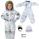 Costumes d’astronaute pour enfants combinaison d’astronaute argentée pour garçons costume de