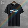 T-shirt style rétro 100% coton offre spéciale Boeing 747 Heathrow New York été 2019