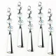 Perles octogonales en cristal pour lustres 14mm 63mm 10 ensembles 50 ensembles