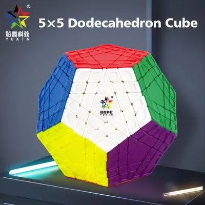 YuXin – Cube magique HuangLong 5x5 Megaminxeds Dodecahedron Puzzle professionnel de vitesse jouets