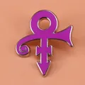 Broche en émail symbole de la pluie violette broche Prince Rogers Nelson badge musical d'art