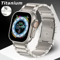 Bracelet en titane pour Apple Watch Ultra 2 Série 9 8 Bracelet en métal de luxe Bracelet pour