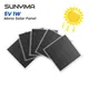 Stalyima-Cellule solaire en l'horloge 100x100mm 5V 1W mono haute efficacité téléphone portable