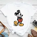 T-shirt femme haut Kawaii dessin animé Mickey Mouse Harajuku mignon Minnie Mouse Donald Duck