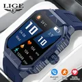 LIGE – montre connectée pour hommes et femmes moniteur d'activité physique de fréquence cardiaque