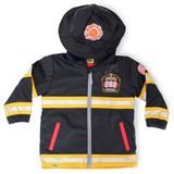 Western Chief Boys' Firefighter Raincoat (Size 3T) Black, Synthetic