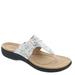 Clarks Laurieann Rae - Womens 6.5 White Sandal Medium