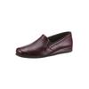 Hausschuh ROHDE, Herren, Gr. 45, rot (bordeaux), Glattleder, Schuhe