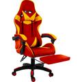 Sedia Gaming Poltrona Ufficio Scrivania Casa PC Stile Racing Girevole Ergonomica In Ecopelle Con