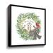The Holiday Aisle® Home Sweet Holidays - Painting on Canvas Canvas, Faux Fur in Brown/Green/White | 24 H x 24 W x 2 D in | Wayfair