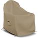 Arlmont & Co. Heavy Duty Waterproof Outdoor Adirondack Chair Covers, Patio Deep Seat Folding Chair Cover in White/Brown | Wayfair