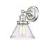 Breakwater Bay Replay Steel Armed Sconce Glass/Metal in Gray | 11.25 H x 7.875 W x 7.875 D in | Wayfair FBDAC8CF1F9E43D38B9DD024AE76A0FE