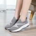 eczipvz Womens Tennis Shoes Walking Shoes for Women Slip on Platform Sneakers Comfortable Breathable