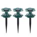 OUNONA 3pcs Garden Winding Pipe Wheels Hose Guide Spikes for Plant Protection (Green)