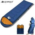 AYAMAYA Camping Sleeping Bags for Adults Lightweight Backpacking Sleeping Bag Compact Wearable Sleeping Bag with Arm Holes Warm 3-Season Camping Gear for Cold Weather[Left]