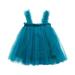 YWDJ 6 Months -5 Years Girls Dresses Layered Butterfly Tulle Dresses Toddler Sleeveless Princess Dress Green 2-3 Years