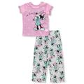 Disney Minnie Mouse Girls 2-Piece Smile Pajamas - pink/multi 2t (Toddler)