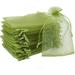 100 PCS 4X6 Organza Bags Jewelry Gift Bags for Party Wedding Favor Bags with Drawstring Jewelry Festival Makeup Organza Favor Bags drawstring goody bags Penetrating Light Fruit Protection Bags