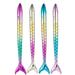 4pcs DIY beads painting Pens DIY Crafts Mermaid Tail Shaped Diamond Pick Tool Cross Stitch Accessories (Mixed Style)