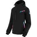 FXR Edge 2-in-1 Ladies Snowmobile Jacket, black-pink, Size 3XL for Women