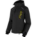 FXR Pulse Ladies Snowmobile Jacket, black-gold, Size 36 for Women