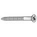 ZORO SELECT U25120.024.0350 Wood Screw, #14, 3-1/2 in, Zinc Plated Steel Flat