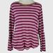 Anthropologie Tops | Anthropologie Postmark Laurelwood Striped Boatneck Top | Color: Purple/White | Size: S