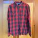 American Eagle Outfitters Shirts | American Eagle Outfitters Classic Fit Men’s Flannel Shirt- Size Large | Color: Black/Red | Size: L