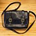 J. Crew Bags | J. Crew Marlowe Navy Blue Suede Purse With Gold Hardware | Color: Blue | Size: Os