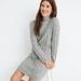 Madewell Dresses | Madewell Donegal Rolled Mockneck Sweater Dress | Color: Gray | Size: Xl