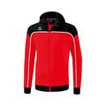 Erima Herren „CHANGE by erima" Trainingsjacke mit Kapuze, rot/schwarz/weiß, S