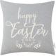 Kissenbezüge TOM TAILOR HOME "Happy Easter" Gr. B/L: 45 cm x 45 cm, 1 St., Baumwolle, grau (hellgrau, steingrau) Kissenbezüge