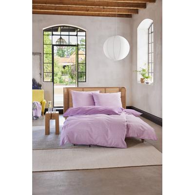 Bettwäsche ESPRIT "Caja", lila (flieder), B/L: 135cm x 200cm, , Seersucker, B/L: 80cm x 80cm, Seersucker, Obermaterial: 100% Baumwolle, Bettwäsche, mit Wendefunktion Image