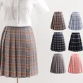 Jupe plissée à carreaux de grande taille pour filles robes d'école jupe plissée Anime Cosplay pour