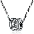 Trensy – collier chaîne en argent 925 pour homme pendentif ethnique bouddhiste Sutra accessoires