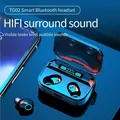 TG02-Écouteurs de musique sans fil Bluetooth TWS réduction du bruit casque stéréo HiFi 9D casque