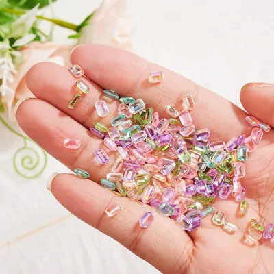 Aurora Ice – pièces de manucure en cristal strass carrés diamants en forme de sucre bijoux de