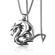 Collier pendentif dragon punk pour homme bijoux de cou masculin cadeau vente en gros