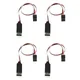 Panneau de commande d'éclairage LED 3 canaux 3 canaux 4 pièces pour modèle de voiture 1/10 1/8 RC