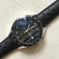 Montre à quartz chronographe pliante pour homme boîtier en acier inoxydable marque de luxe style