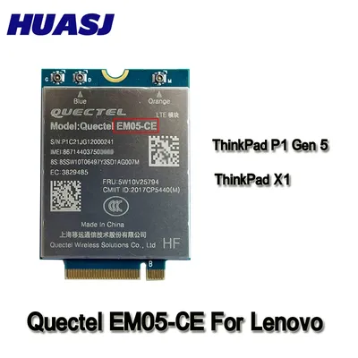 Huasj Quectel – module EM05-CE sans fil WAN CAT4 4G LTE FDD-LTE TDD-LTE pour ThinkPad P1 Gen 5 X1