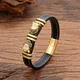 Ethnique Zcomprend sur Bouddha Tête Charme Bracelet En Cuir group Pour Hommes Femmes Bracelets Faits