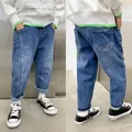 DIIMUU-Jeans en denim pour enfants de 5 à 11 ans jeans longs et solides pour garçons vêtements