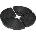 Pied de parasol lot de 4 dalles pour parasol à lester dim. tot. 100L x 100l x 8H cm hdpe aspect