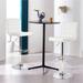 Costway Set of 2 Adjustable Bar Stools PU Leather Swivel Kitchen