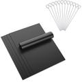 12 inch Metal Barbecue Skewers & 4 Pcs BBQ Grill Mats Happon Pack of 10 Stainless Steel Skewers for Grilling Meat Chicken Vegetable Appetiser