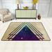 XMXY Colored Triangle Area Rugs Doormat Outdoor Entrance Facecloth Non-slip Floor Mat Rug for Living Room Kitchen Sink Area Indoor 72 x48