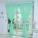 Wendunide Home Textiles 1 Pcs Pure Color Tulle Door Window Curtain Drape Panel Sheer Scarf Curtain G