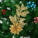 5pcs Pine Branches and Leaves Solid Christmas Flower Christmas Tree Decoration Accessories Wholesale Multi-color Christmas Pendant 7.9 x 2.8 Inch