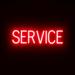 SpellBrite SERVICE LED Sign for Business. 24.9 x 6.3 Red SERVICE Sign Has Neon Sign Look With Energy Efficient LED Light Source. Visible from 500+ Feet 8 Animation Settings.